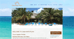 Desktop Screenshot of casaplayamaya.com